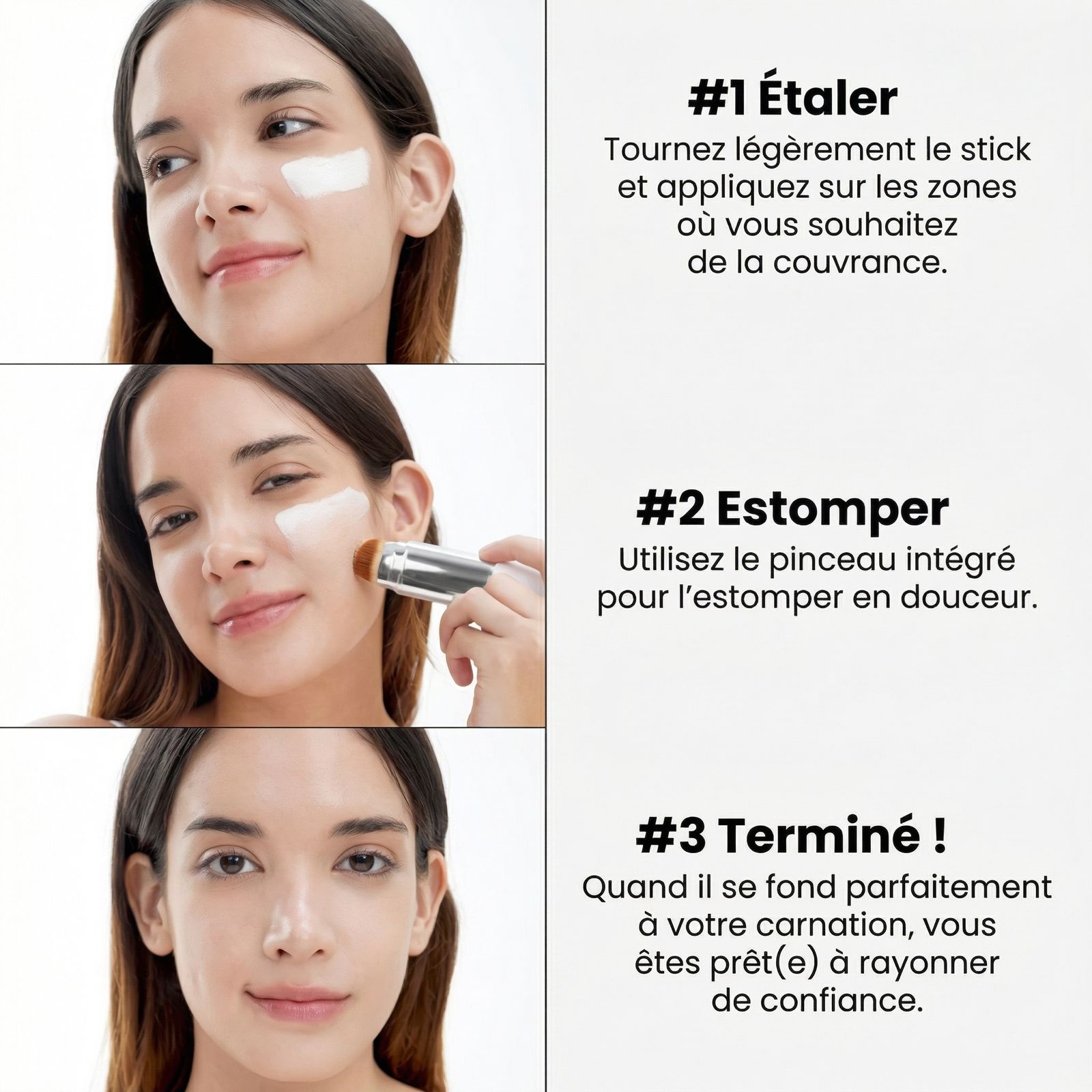 Fond de teint Intelligent avec pinceau intégré