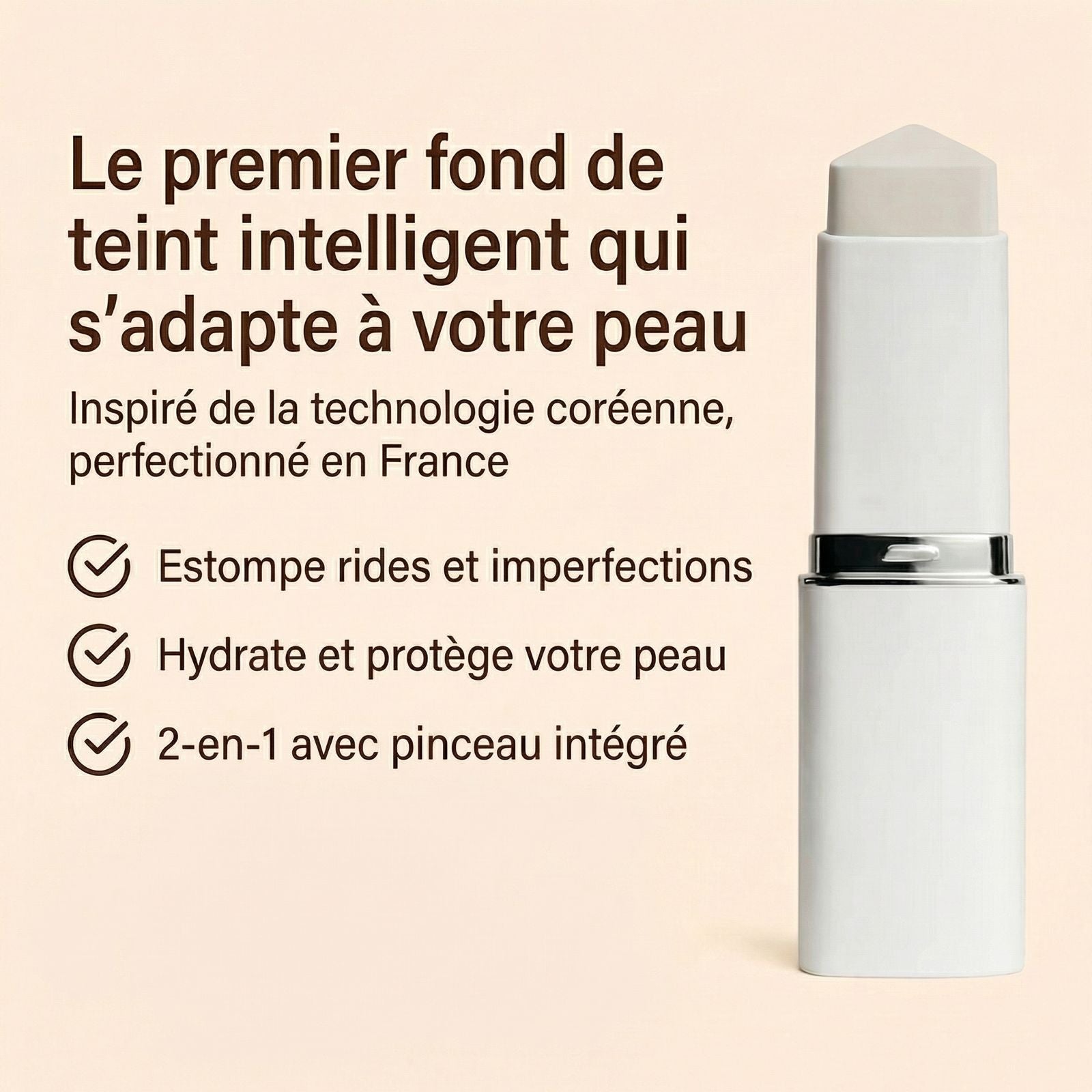 Fond de teint Intelligent avec pinceau intégré